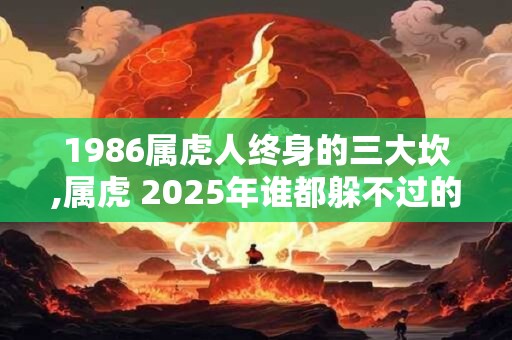 1986属虎人终身的三大坎,属虎 2025年谁都躲不过的劫难