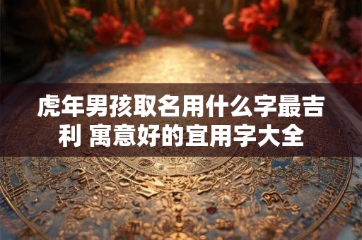 虎年男孩取名用什么字最吉利 寓意好的宜用字大全