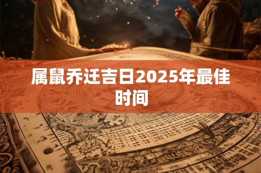 属鼠乔迁吉日2025年最佳时间