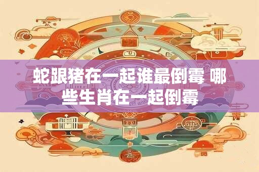 蛇跟猪在一起谁最倒霉 哪些生肖在一起倒霉