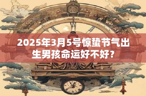 2025年3月5号惊蛰节气出生男孩命运好不好？