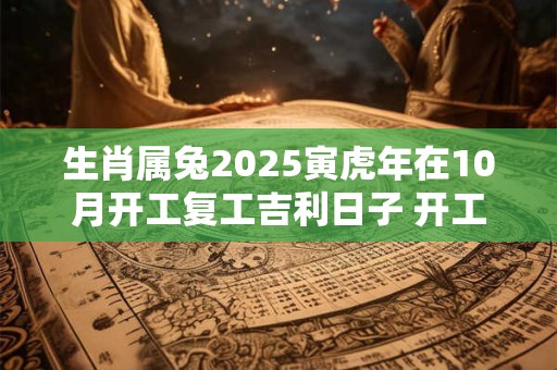 生肖属兔2025寅虎年在10月开工复工吉利日子 开工黄道吉日