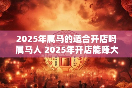 2025年属马的适合开店吗 属马人 2025年开店能赚大钱吗
