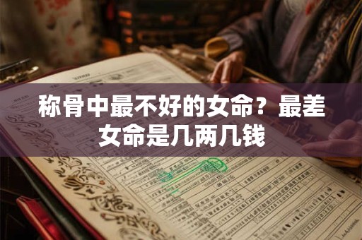称骨中最不好的女命？最差女命是几两几钱