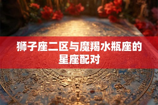 狮子座二区与魔羯水瓶座的星座配对