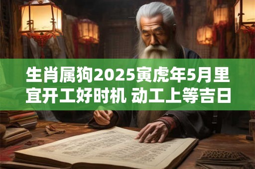 生肖属狗2025寅虎年5月里宜开工好时机 动工上等吉日
