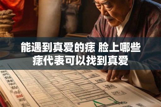 能遇到真爱的痣 脸上哪些痣代表可以找到真爱