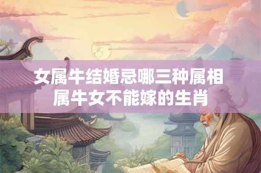 女属牛结婚忌哪三种属相 属牛女不能嫁的生肖