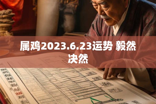 属鸡2023.6.23运势 毅然决然