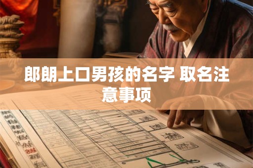 郎朗上口男孩的名字 取名注意事项 郎朗上口男孩的名字 取名注意事项