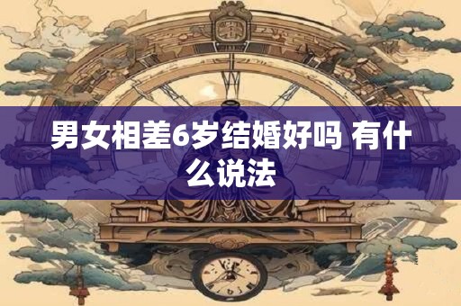 男女相差6岁结婚好吗 有什么说法