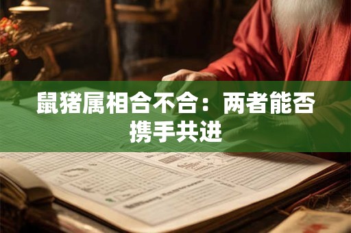 鼠猪属相合不合：两者能否携手共进