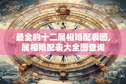 最全的十二属相婚配表图,属相婚配表大全图查询