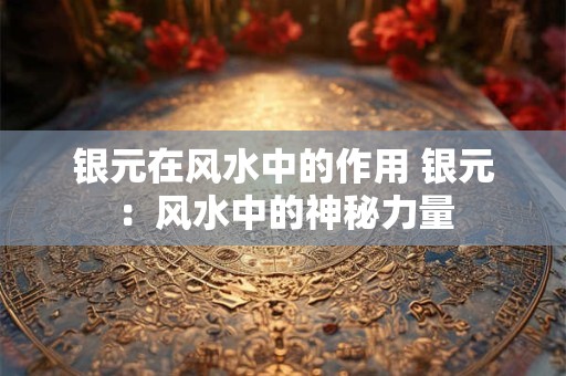 银元在风水中的作用 银元：风水中的神秘力量