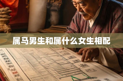 属马男生和属什么女生相配