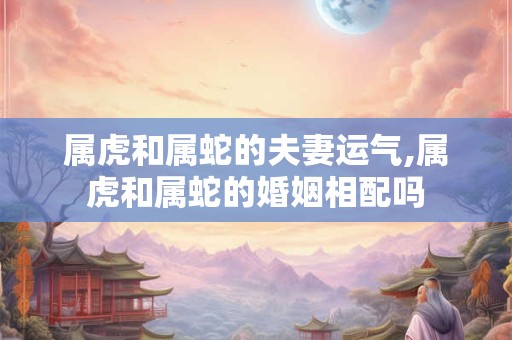 属虎和属蛇的夫妻运气,属虎和属蛇的婚姻相配吗
