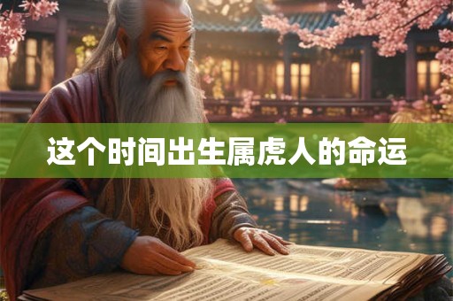 这个时间出生属虎人的命运