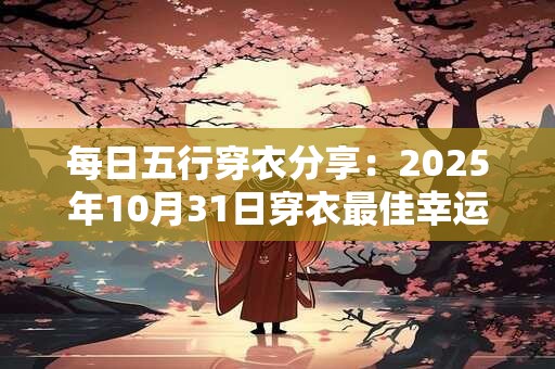 每日五行穿衣分享：2025年10月31日穿衣最佳幸运色