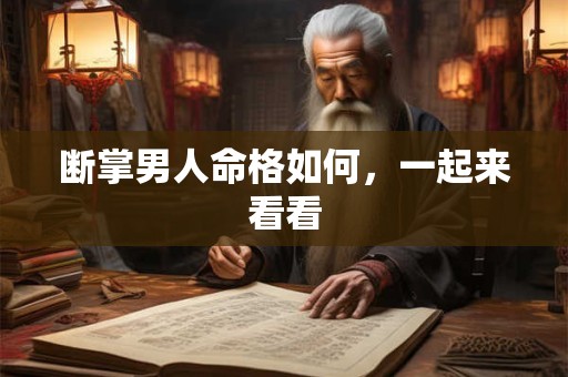 断掌男人命格如何，一起来看看
