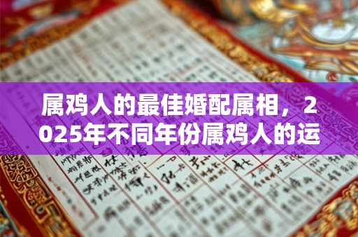 属鸡人的最佳婚配属相，2025年不同年份属鸡人的运势