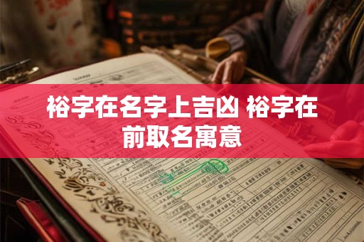 裕字在名字上吉凶 裕字在前取名寓意