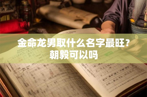 金命龙男取什么名字最旺？朝毅可以吗