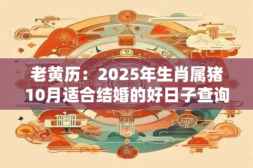 老黄历：2025年生肖属猪10月适合结婚的好日子查询