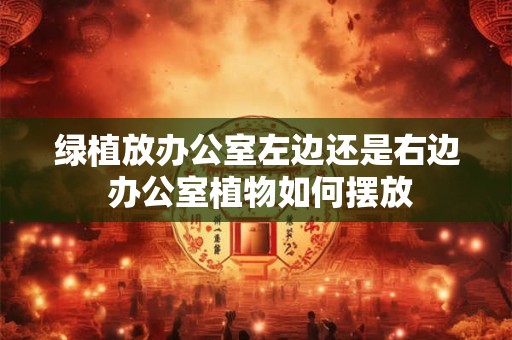 绿植放办公室左边还是右边 办公室植物如何摆放