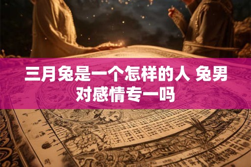 三月兔是一个怎样的人 兔男对感情专一吗
