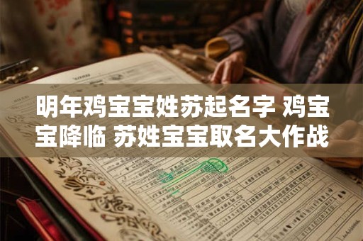 明年鸡宝宝姓苏起名字 鸡宝宝降临 苏姓宝宝取名大作战！