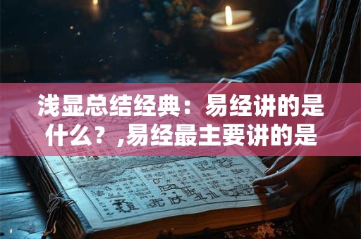 浅显总结经典：易经讲的是什么？,易经最主要讲的是什么