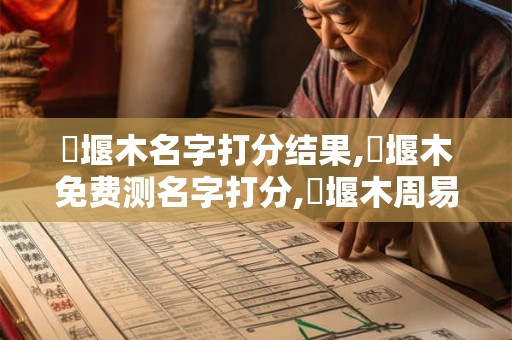 鄭堰木名字打分结果,鄭堰木免费测名字打分,鄭堰木周易免费测名字打分