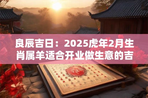 良辰吉日：2025虎年2月生肖属羊适合开业做生意的吉利日子