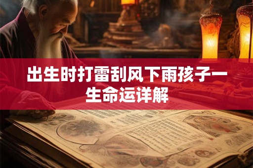 出生时打雷刮风下雨孩子一生命运详解