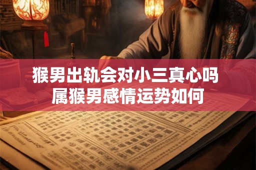 猴男出轨会对小三真心吗 属猴男感情运势如何