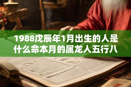 1988戊辰年1月出生的人是什么命本月的属龙人五行八字查询