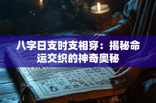 八字日支时支相穿：揭秘命运交织的神奇奥秘