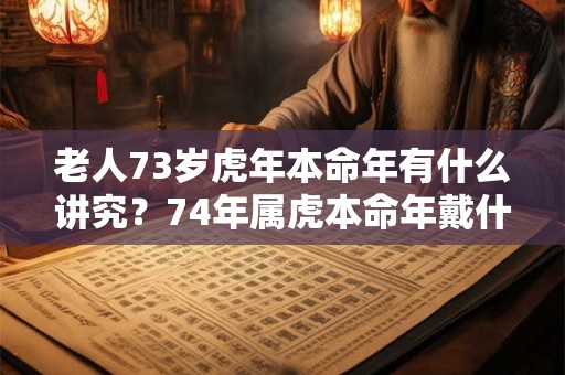 老人73岁虎年本命年有什么讲究？74年属虎本命年戴什么好？