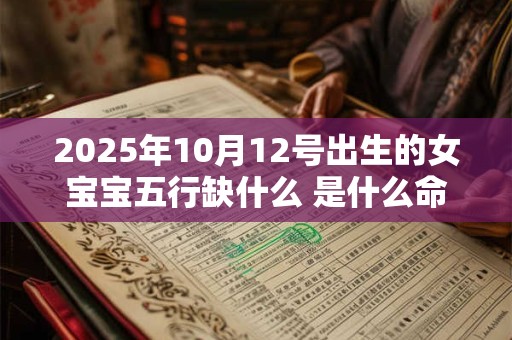 2025年10月12号出生的女宝宝五行缺什么 是什么命