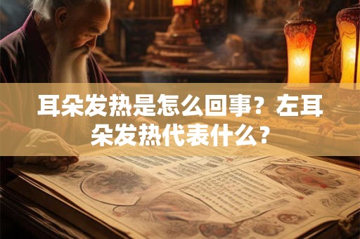 耳朵发热是怎么回事？左耳朵发热代表什么？