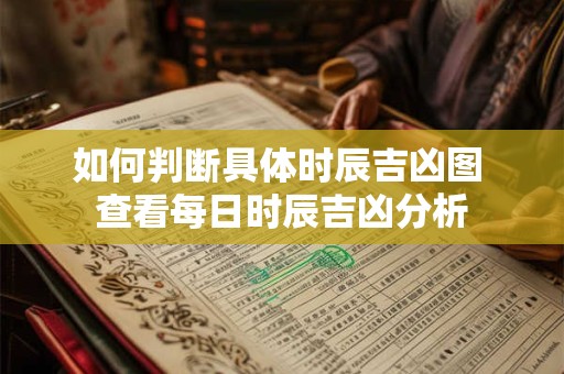 如何判断具体时辰吉凶图 查看每日时辰吉凶分析
