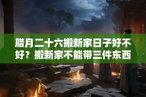 腊月二十六搬新家日子好不好？搬新家不能带三件东西