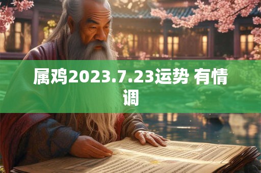 属鸡2023.7.23运势 有情调