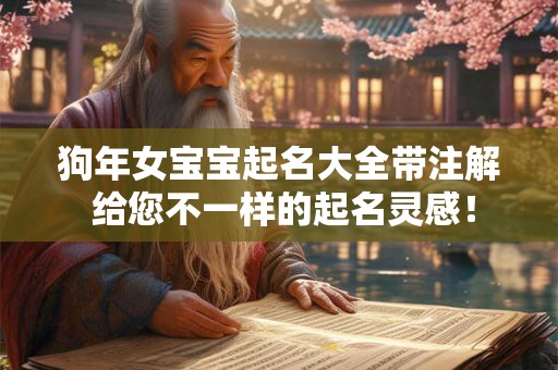 狗年女宝宝起名大全带注解 给您不一样的起名灵感！