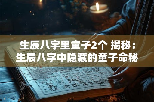 生辰八字里童子2个 揭秘：生辰八字中隐藏的童子命秘密