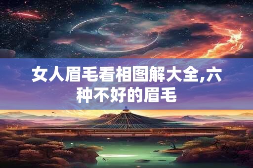 女人眉毛看相图解大全,六种不好的眉毛