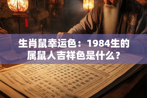生肖鼠幸运色：1984生的属鼠人吉祥色是什么？