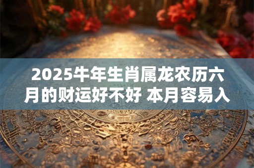 2025牛年生肖属龙农历六月的财运好不好 本月容易入不敷出