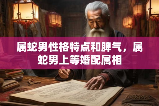 属蛇男性格特点和脾气，属蛇男上等婚配属相
