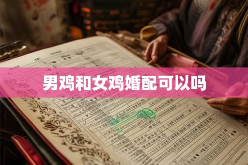 男鸡和女鸡婚配可以吗